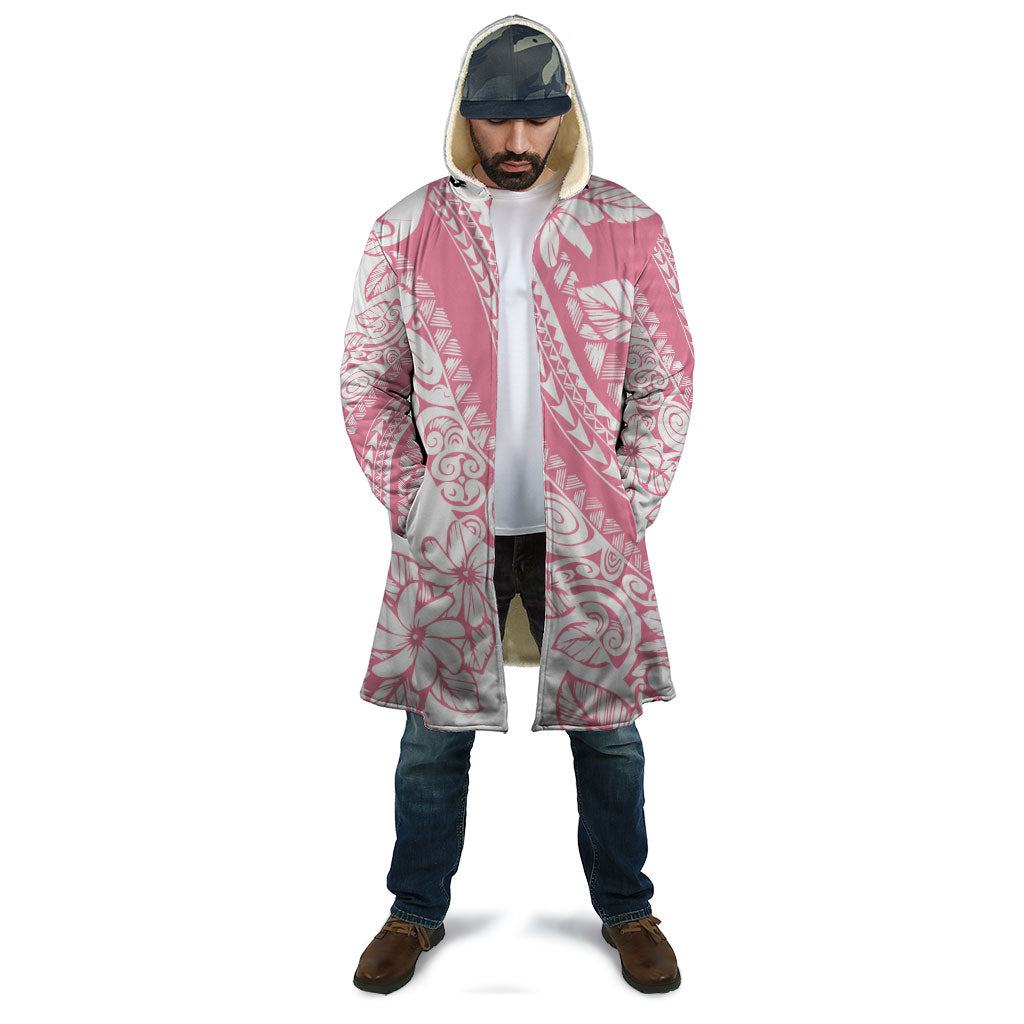 Polynesian Tiare Flower Pink Pastel Vibes Cloak