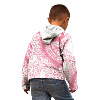 Polynesian Tiare Flower Pink Pastel Vibes Kid Hoodie