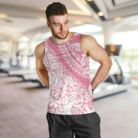 Polynesian Tiare Flower Pink Pastel Vibes Men Tank Top