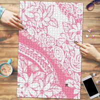 Polynesian Tiare Flower Pink Pastel Vibes Puzzle LT14 Pink - Polynesian Pride