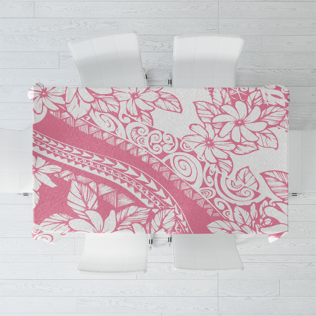 Polynesian Tiare Flower Pink Pastel Vibes Tablecloth LT14 Pink - Polynesian Pride