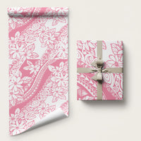 Polynesian Tiare Flower Pink Pastel Wrapping Paper LT14 58" × 23" Pink - Polynesian Pride
