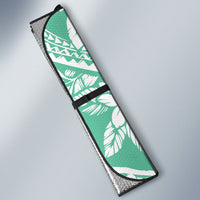 Polynesian Tiare Flower Cyan Pastel Vibes Auto Sun Shade LT14 - Polynesian Pride