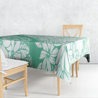 Polynesian Tiare Flower Cyan Pastel Vibes Tablecloth LT14 - Polynesian Pride