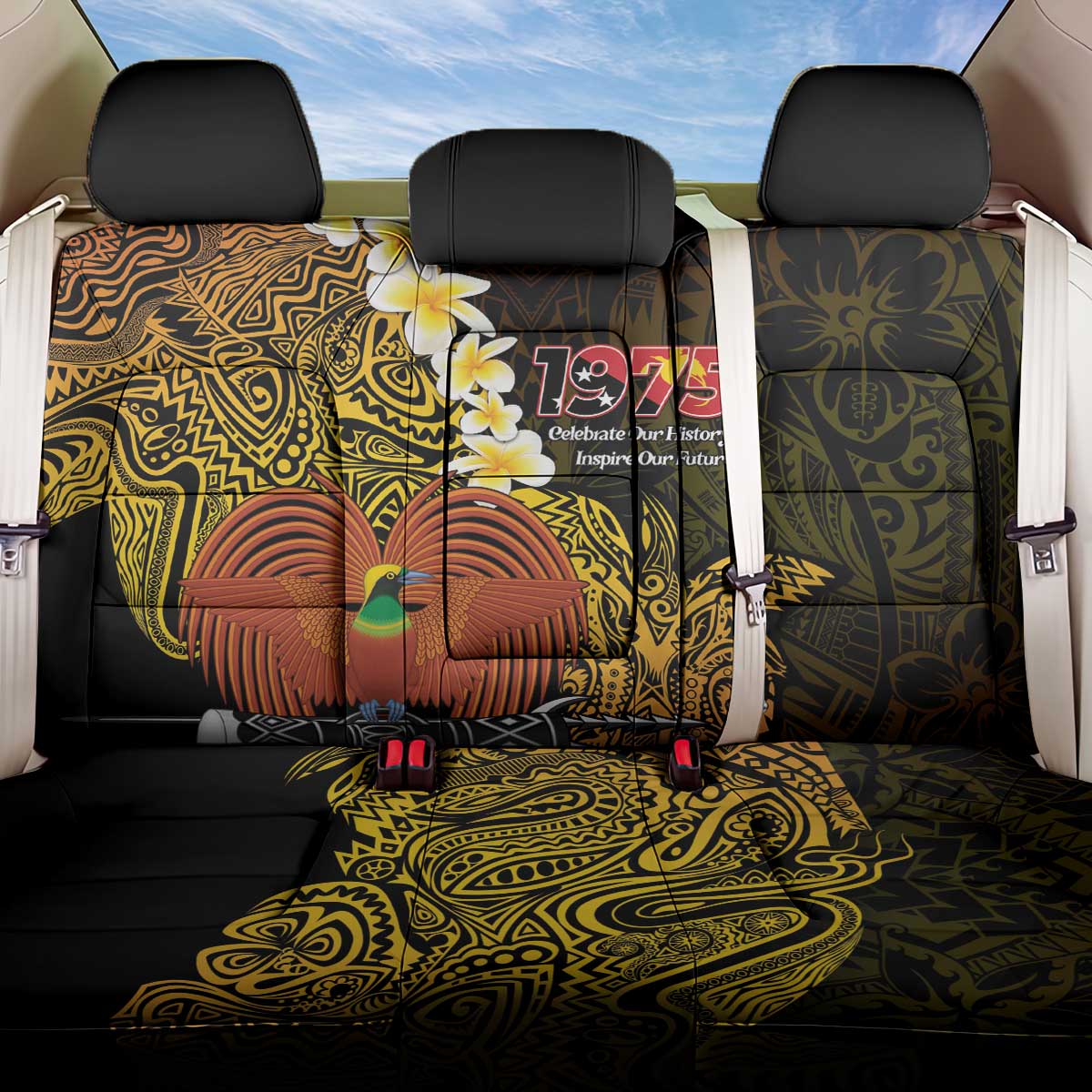 Papua New Guinea 1975 Back Car Seat Cover Create Our History Inspire Our Future - Polynesian Pride