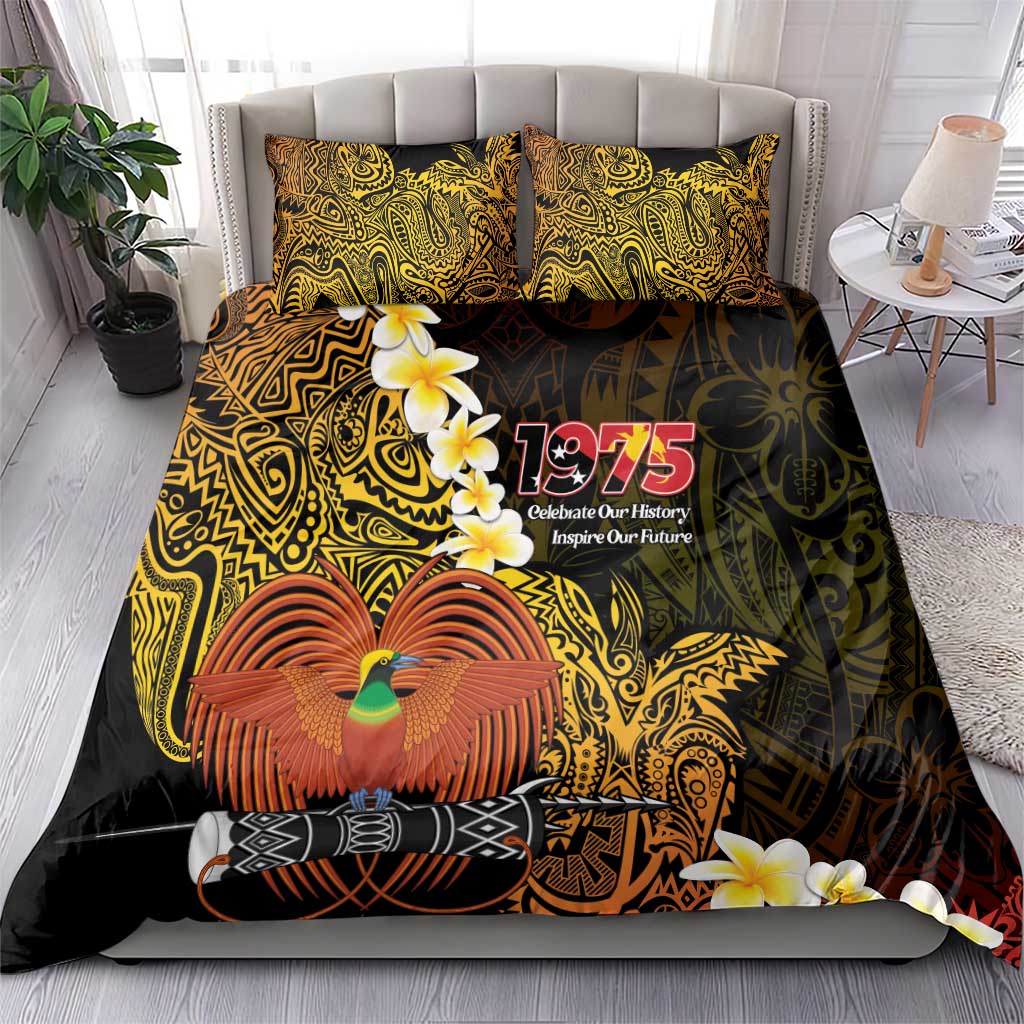 Papua New Guinea 1975 Bedding Set Create Our History Inspire Our Future - Polynesian Pride