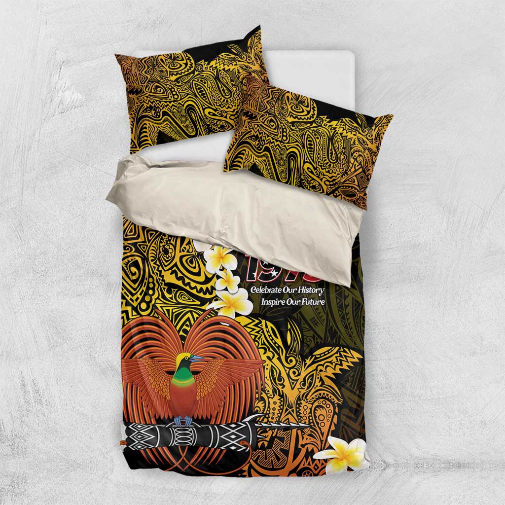Papua New Guinea 1975 Bedding Set Create Our History Inspire Our Future - Polynesian Pride