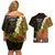 Papua New Guinea 1975 Couples Matching Off Shoulder Short Dress and Hawaiian Shirt Create Our History Inspire Our Future - Polynesian Pride