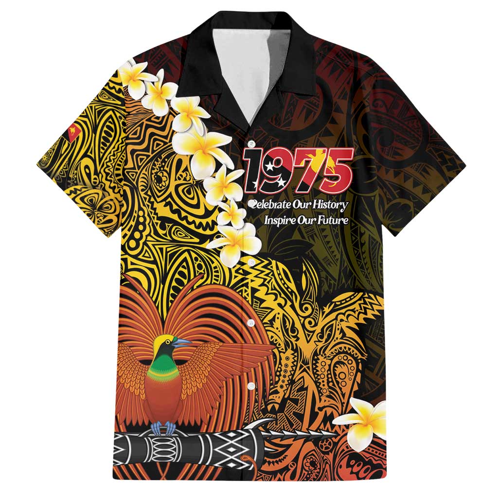 Papua New Guinea 1975 Family Matching Long Sleeve Bodycon Dress and Hawaiian Shirt Create Our History Inspire Our Future LT14 Dad's Shirt - Short Sleeve Black - Polynesian Pride