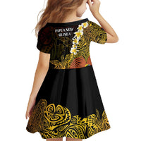 Papua New Guinea 1975 Family Matching Short Sleeve Bodycon Dress and Hawaiian Shirt Create Our History Inspire Our Future LT14 - Polynesian Pride