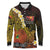 Papua New Guinea 1975 Long Sleeve Polo Shirt Create Our History Inspire Our Future - Polynesian Pride