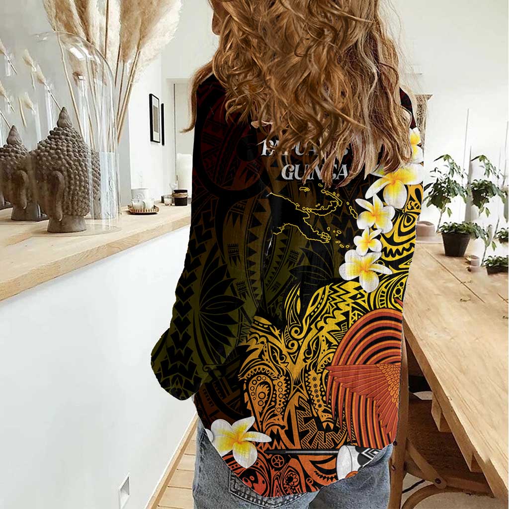 Papua New Guinea 1975 Women Casual Shirt Create Our History Inspire Our Future - Polynesian Pride