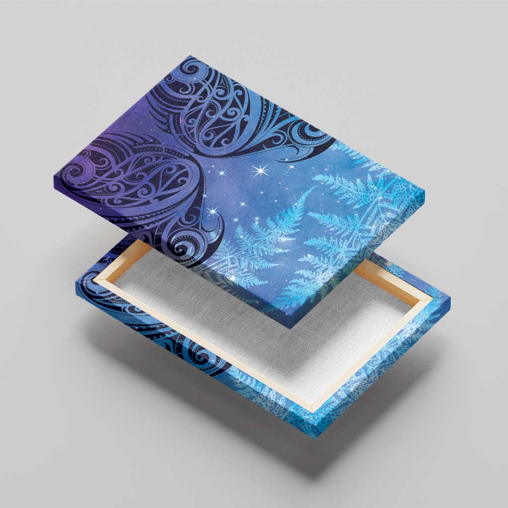 New Zealand Matariki Canvas Wall Art Aotearoa Maori New Year Galaxy Maori Silver Fern