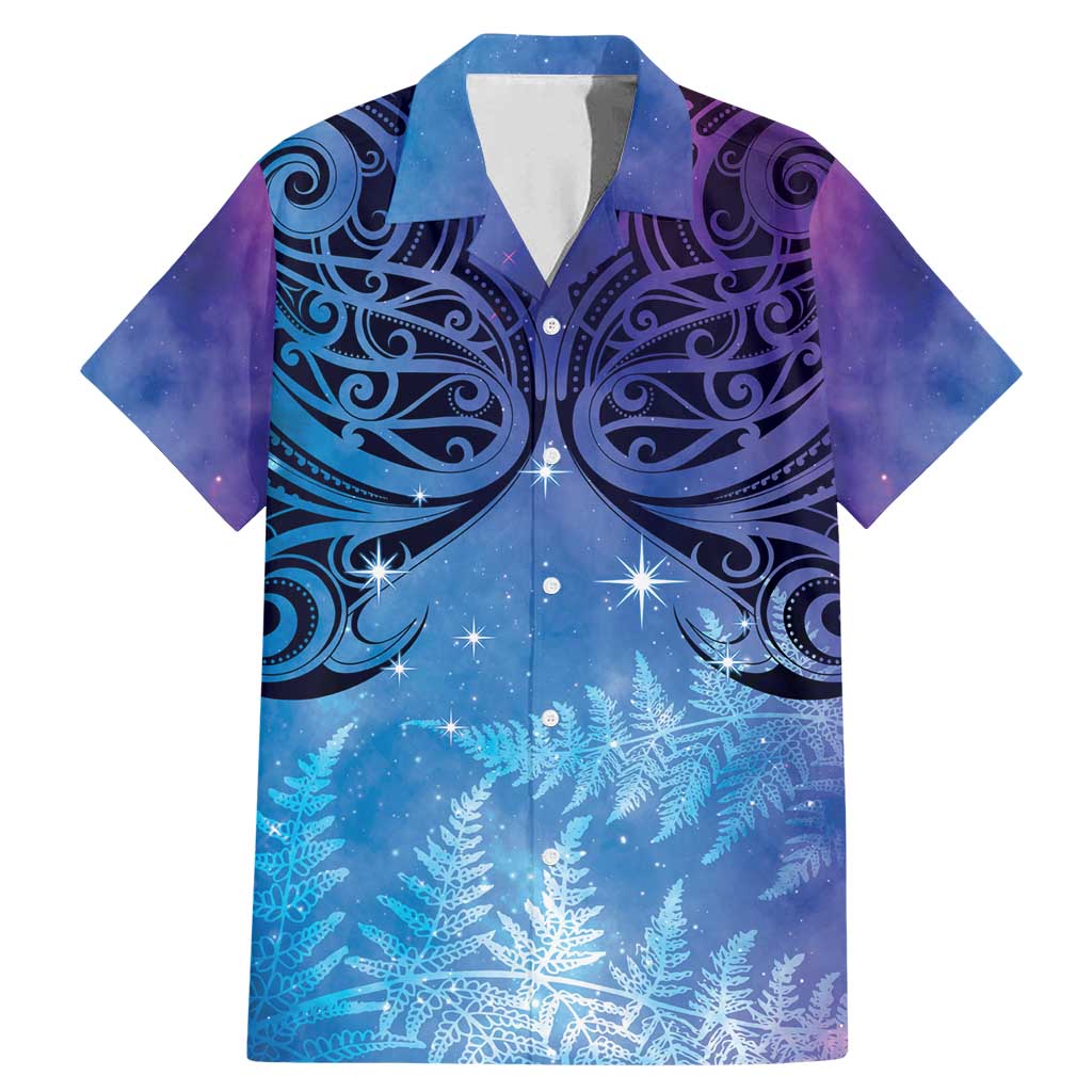 New Zealand Matariki Family Matching Mermaid Dress and Hawaiian Shirt Aotearoa Maori New Year Galaxy Maori Silver Fern
