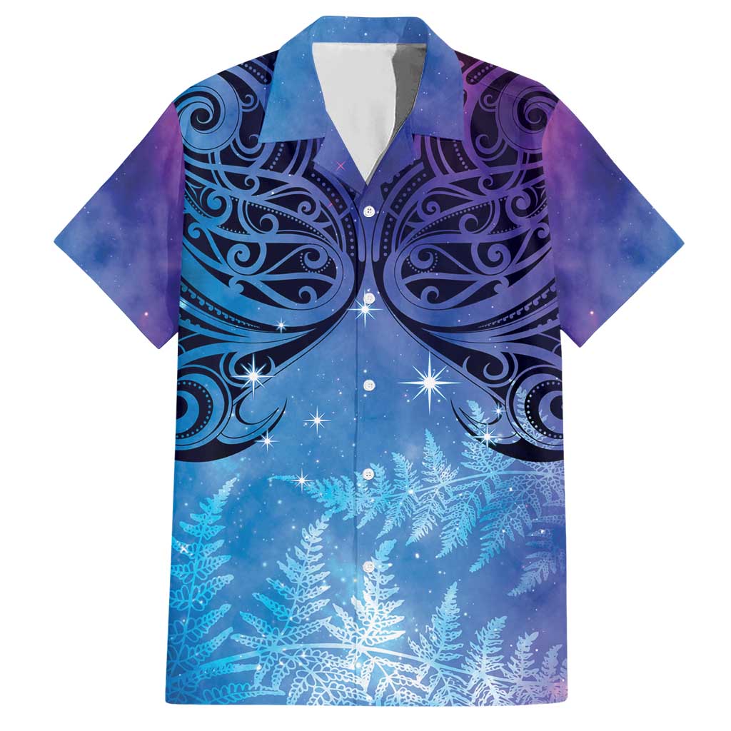 New Zealand Matariki Hawaiian Shirt Aotearoa Maori New Year Galaxy Maori Silver Fern