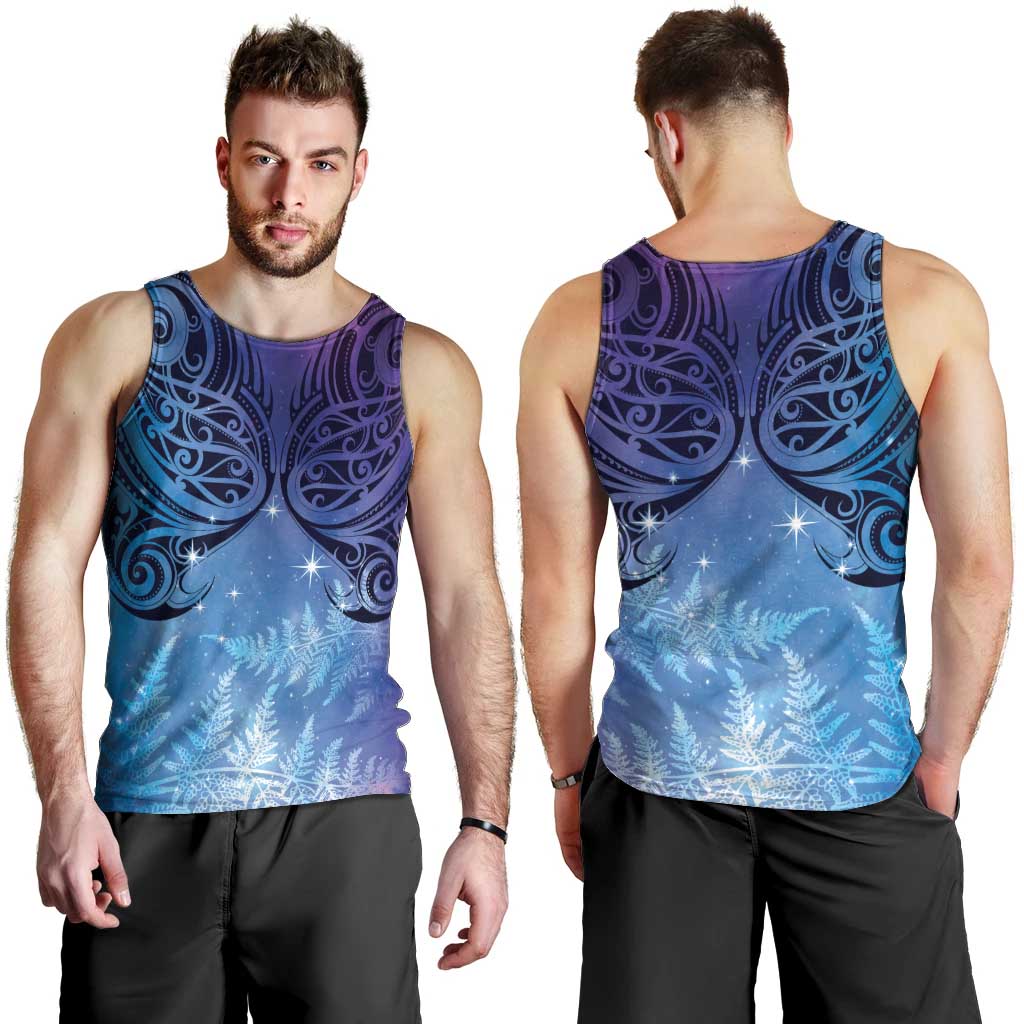 New Zealand Matariki Men Tank Top Aotearoa Maori New Year Galaxy Maori Silver Fern