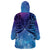 New Zealand Matariki Wearable Blanket Hoodie Aotearoa Maori New Year Galaxy Maori Silver Fern