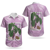 Aloha Hawaii Kalo Couples Matching Summer Maxi Dress and Hawaiian Shirt Hawaiian Taro Leaves Stylized Stamp LT14 - Polynesian Pride