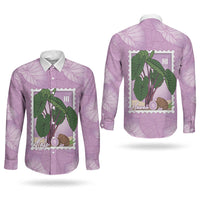 Aloha Hawaii Kalo Couples Matching Tank Maxi Dress and Long Sleeve Button Shirt Hawaiian Taro Leaves Stylized Stamp LT14 - Polynesian Pride