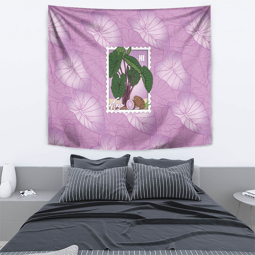 Aloha Hawaii Kalo Tapestry Hawaiian Taro Leaves Stylized Stamp LT14 - Polynesian Pride