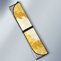 Aloha Hawaii Puakenikeni Auto Sun Shade Hawaiian Lei Palaka Motifs Stylized Stamp LT14 - Polynesian Pride