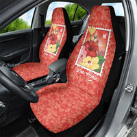 Aloha Hawaii Pua Aloalo Car Seat Cover Hawaiian Hibiscus Flowers Stylized Stamp LT14 - Polynesian Pride