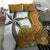 Custom Fiji And Australia Rugby Bedding Set Fijian Palm Tree Mix Aussie Kangaroo