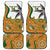 Custom Fiji And Australia Rugby Car Mats Fijian Palm Tree Mix Aussie Kangaroo