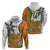 Custom Fiji And Australia Rugby Hoodie Fijian Palm Tree Mix Aussie Kangaroo