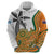 Custom Fiji And Australia Rugby Zip Hoodie Fijian Palm Tree Mix Aussie Kangaroo