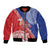 Tonga and Samoa Rugby Custom Bomber Jacket Ikale Tahi Manu Samoa Together - Polynesian Pride