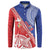 Tonga and Samoa Rugby Custom Button Sweatshirt Ikale Tahi Manu Samoa Together - Polynesian Pride