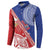 Tonga and Samoa Rugby Custom Button Sweatshirt Ikale Tahi Manu Samoa Together - Polynesian Pride
