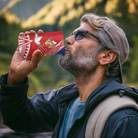 Tonga and Samoa Rugby 4 in 1 Can Cooler Tumbler Ikale Tahi Manu Samoa Together - Polynesian Pride