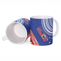 Tonga and Samoa Rugby Ceramic Mug Ikale Tahi Manu Samoa Together - Polynesian Pride