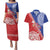 Tonga and Samoa Rugby Custom Couples Matching Puletasi and Hawaiian Shirt Ikale Tahi Manu Samoa Together - Polynesian Pride