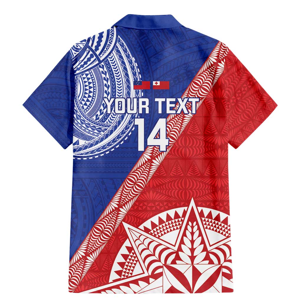 Tonga and Samoa Rugby Custom Family Matching Mermaid Dress and Hawaiian Shirt Ikale Tahi Manu Samoa Together - Polynesian Pride