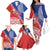 Tonga and Samoa Rugby Custom Family Matching Off The Shoulder Long Sleeve Dress and Hawaiian Shirt Ikale Tahi Manu Samoa Together - Polynesian Pride