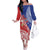 Tonga and Samoa Rugby Custom Family Matching Off The Shoulder Long Sleeve Dress and Hawaiian Shirt Ikale Tahi Manu Samoa Together - Polynesian Pride