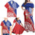 Tonga and Samoa Rugby Custom Family Matching Off Shoulder Maxi Dress and Hawaiian Shirt Ikale Tahi Manu Samoa Together - Polynesian Pride