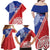 Tonga and Samoa Rugby Custom Family Matching Off Shoulder Maxi Dress and Hawaiian Shirt Ikale Tahi Manu Samoa Together - Polynesian Pride