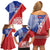 Tonga and Samoa Rugby Custom Family Matching Off Shoulder Short Dress and Hawaiian Shirt Ikale Tahi Manu Samoa Together - Polynesian Pride