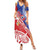 Tonga and Samoa Rugby Custom Family Matching Summer Maxi Dress and Hawaiian Shirt Ikale Tahi Manu Samoa Together - Polynesian Pride