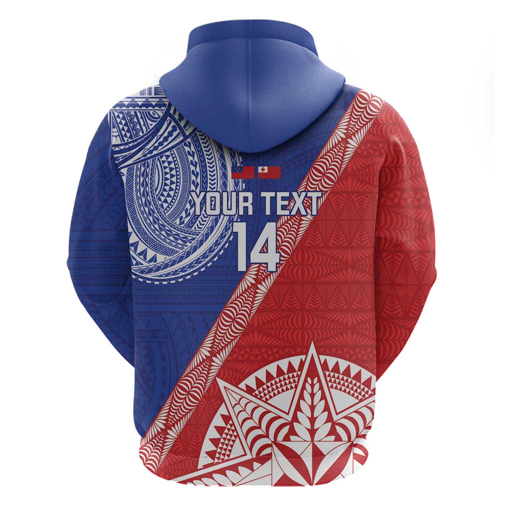 Tonga and Samoa Rugby Custom Hoodie Ikale Tahi Manu Samoa Together - Polynesian Pride