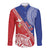 Tonga and Samoa Rugby Custom Long Sleeve Button Shirt Ikale Tahi Manu Samoa Together - Polynesian Pride