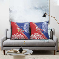 Tonga and Samoa Rugby Custom Pillow Cover Ikale Tahi Manu Samoa Together - Polynesian Pride