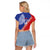 Tonga and Samoa Rugby Custom Raglan Cropped T Shirt Ikale Tahi Manu Samoa Together - Polynesian Pride