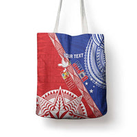 Tonga and Samoa Rugby Custom Tote Bag Ikale Tahi Manu Samoa Together - Polynesian Pride