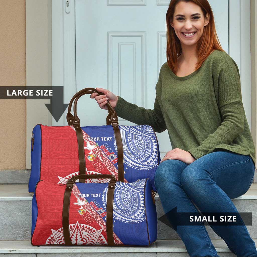 Tonga and Samoa Rugby Custom Travel Bag Ikale Tahi Manu Samoa Together - Polynesian Pride