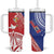 Tonga and Samoa Rugby Tumbler With Handle Ikale Tahi Manu Samoa Together - Polynesian Pride